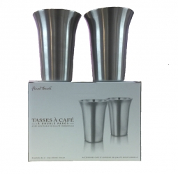 Final Touch Double Wall Espresso Cups 12 Oz each