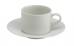 White Porcelain Cup & Saucer 8 oz