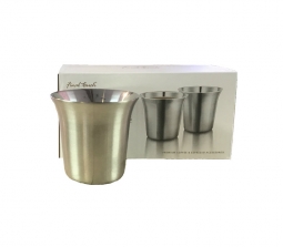 Final Touch Double Wall Espresso Cups 2.5 Oz each